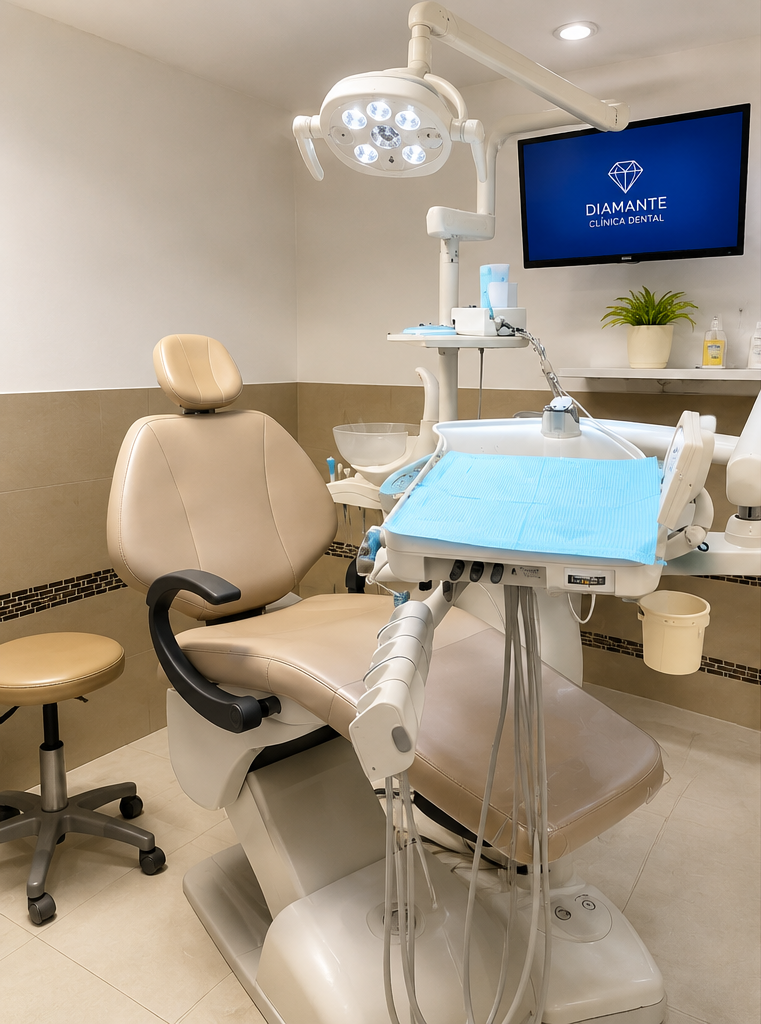 Consultorio moderno de Diamante Clínica Dental con equipo de última generación